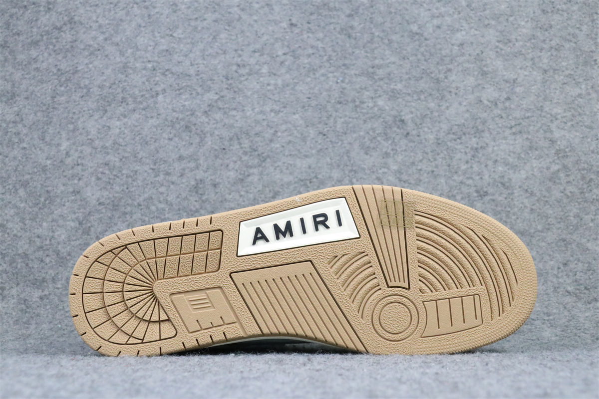 Amiri Skel Top Low Sneakers 'Brown White' - product view 3