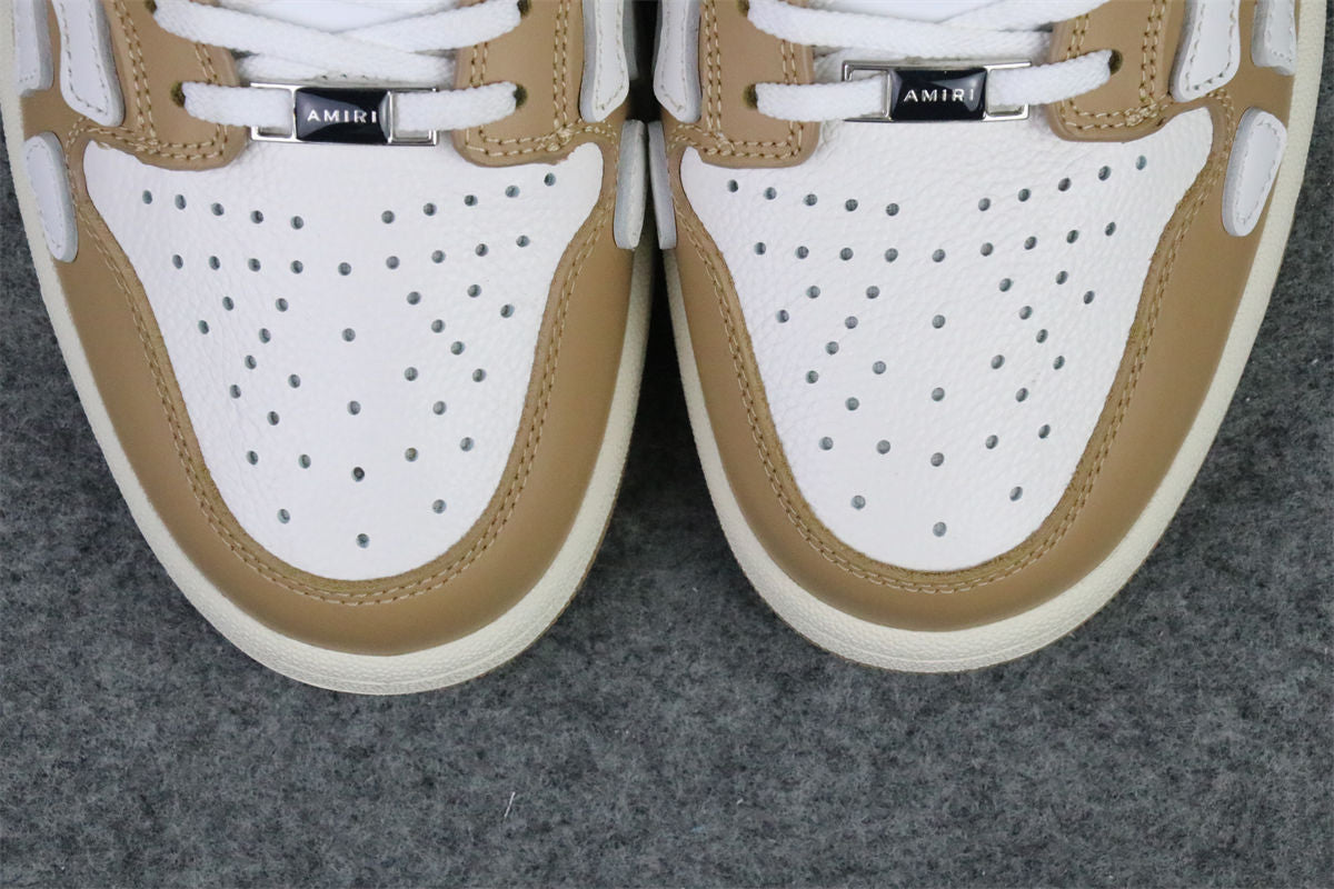 Amiri Skel Top Low Sneakers 'Brown White' - product view 4