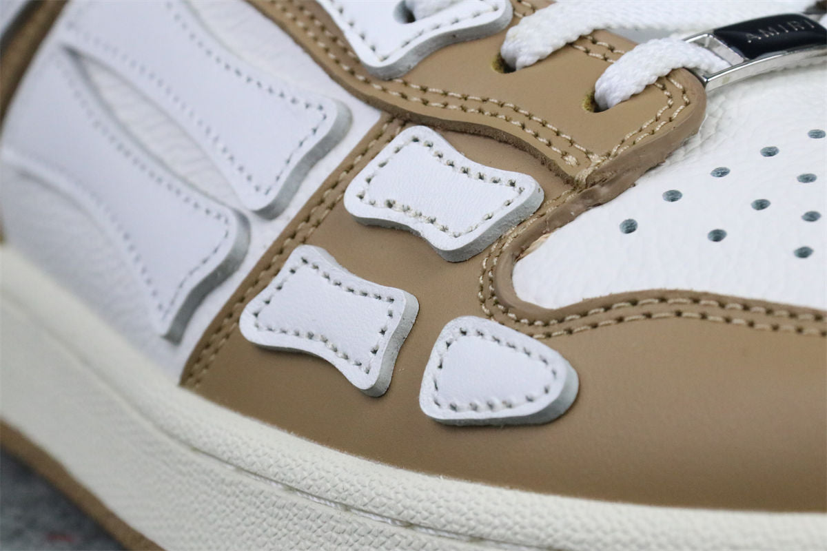 Amiri Skel Top Low Sneakers 'Brown White' - product view 8