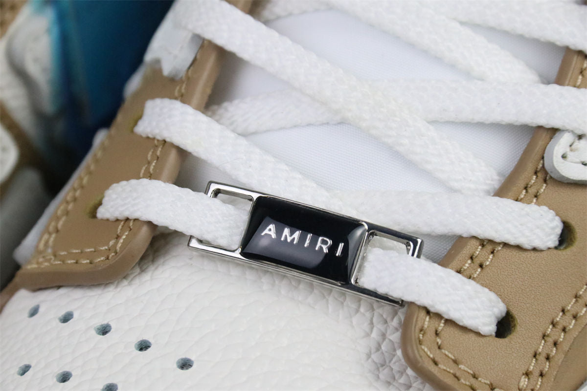 Amiri Skel Top Low Sneakers 'Brown White' - product view 12