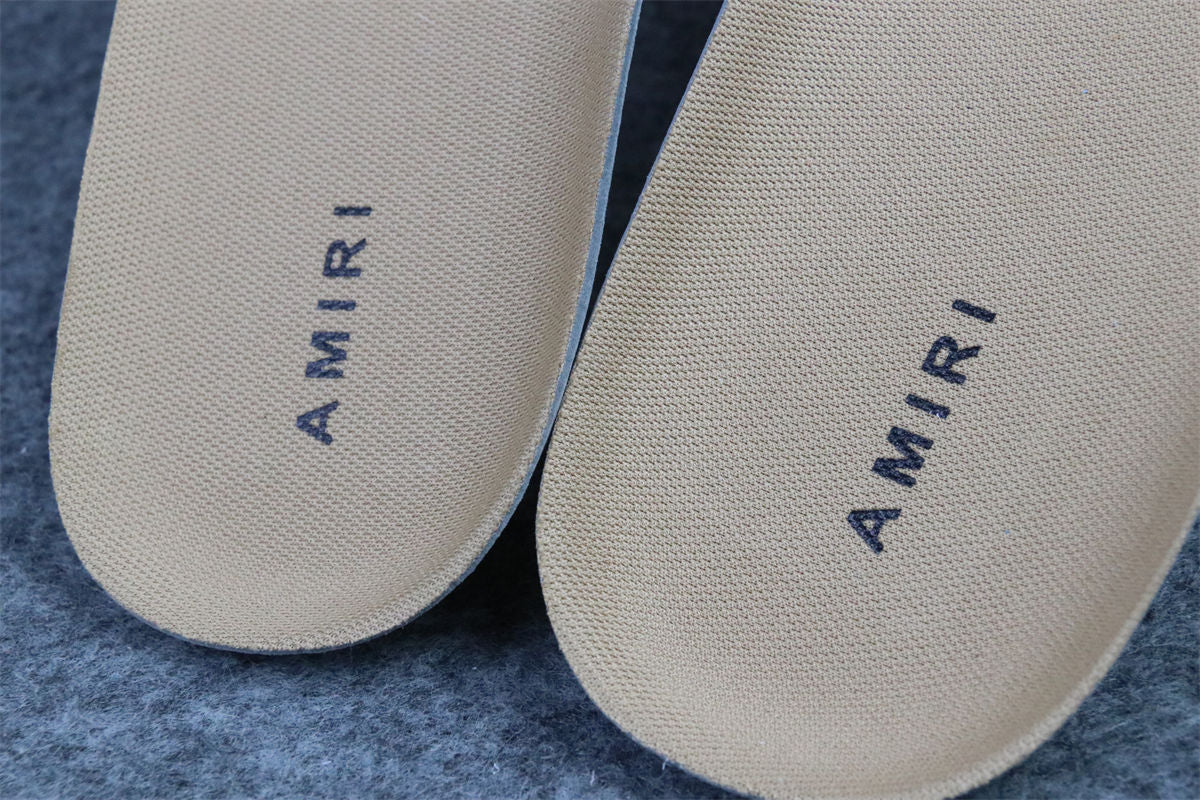 Amiri Skel Top Low Sneakers 'Brown White' - product view 16