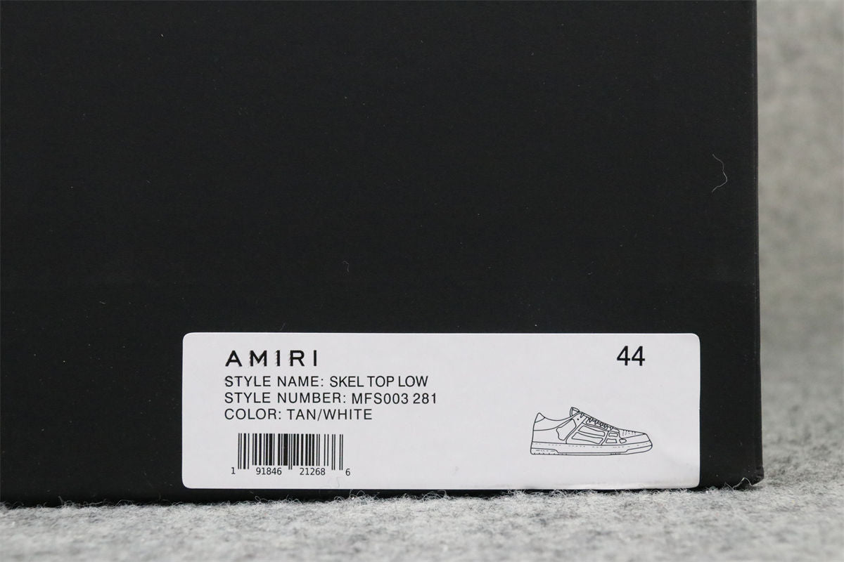Amiri Skel Top Low Sneakers 'Brown White' - product view 21