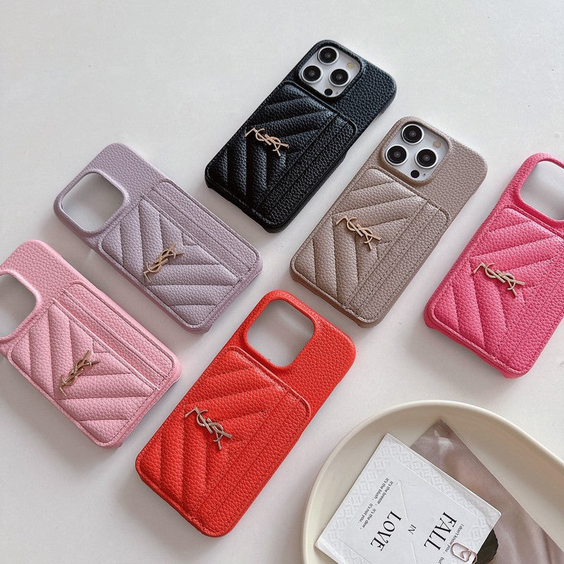 Saint Card Bag Leather iPhone Case - product view 14