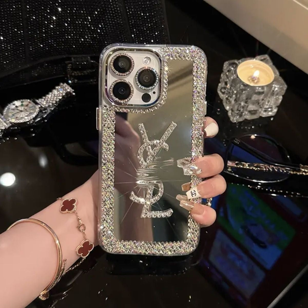 Glamorous Beauty Mirror iPhone Case - product view 4