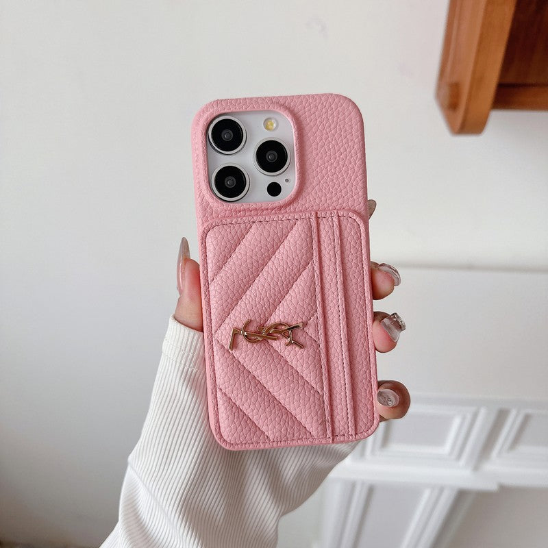 Saint Card Bag Leather iPhone Case - product view 6