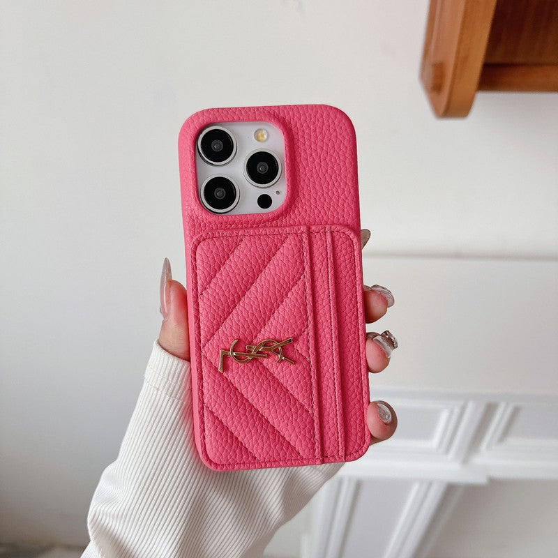 Saint Card Bag Leather iPhone Case - product view 5