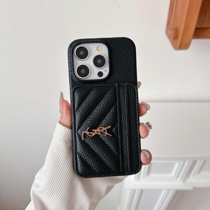 Saint Card Bag Leather iPhone Case - product view 17