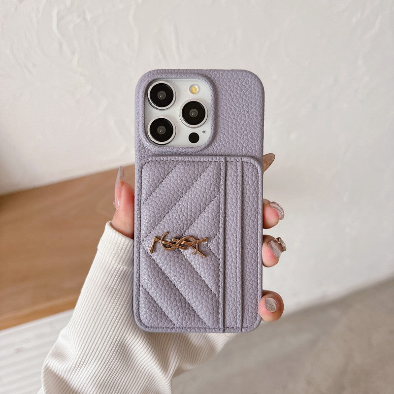 Saint Card Bag Leather iPhone Case - product view 16