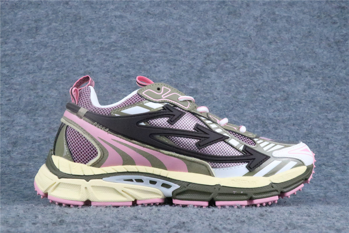 Off-White Be Right Back Mesh Sneakers 'Pink Olive' - product view 2