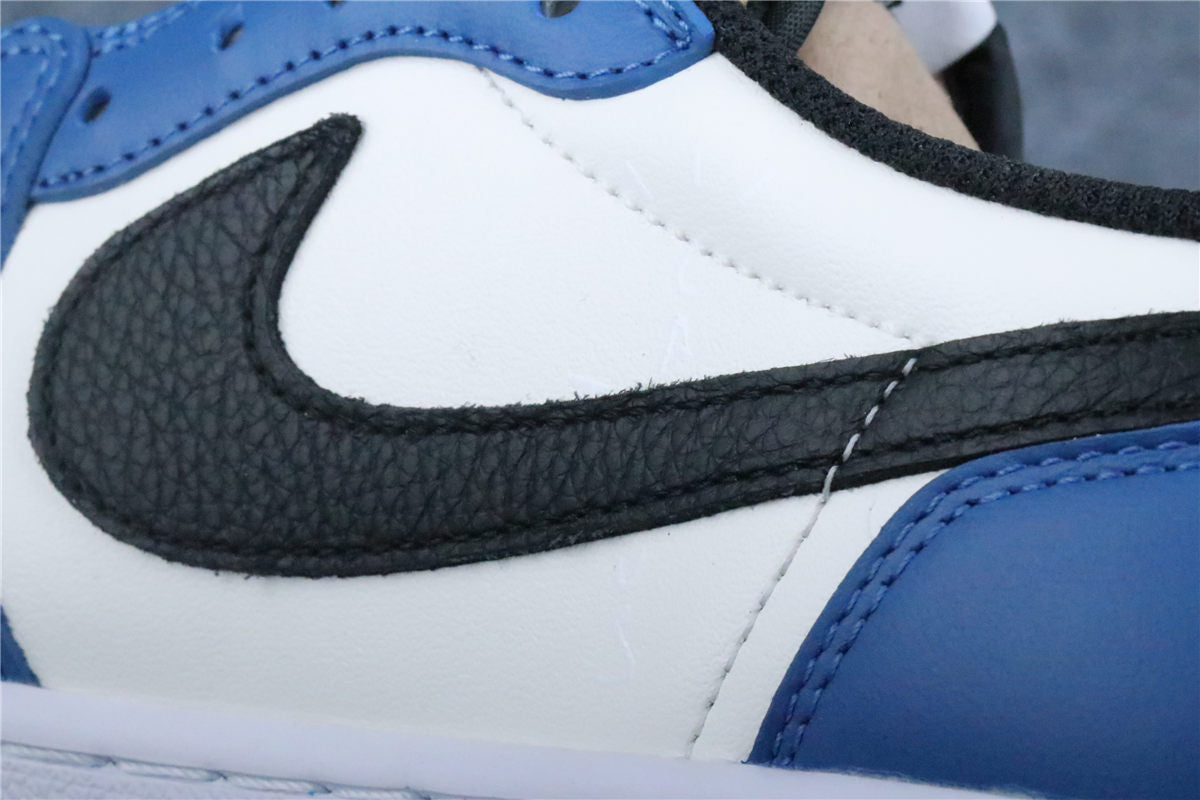 Custom Fragment Design x Travis Scott x Air Jordan 1 Low Sneakers 'Royal Blue' - product view 6