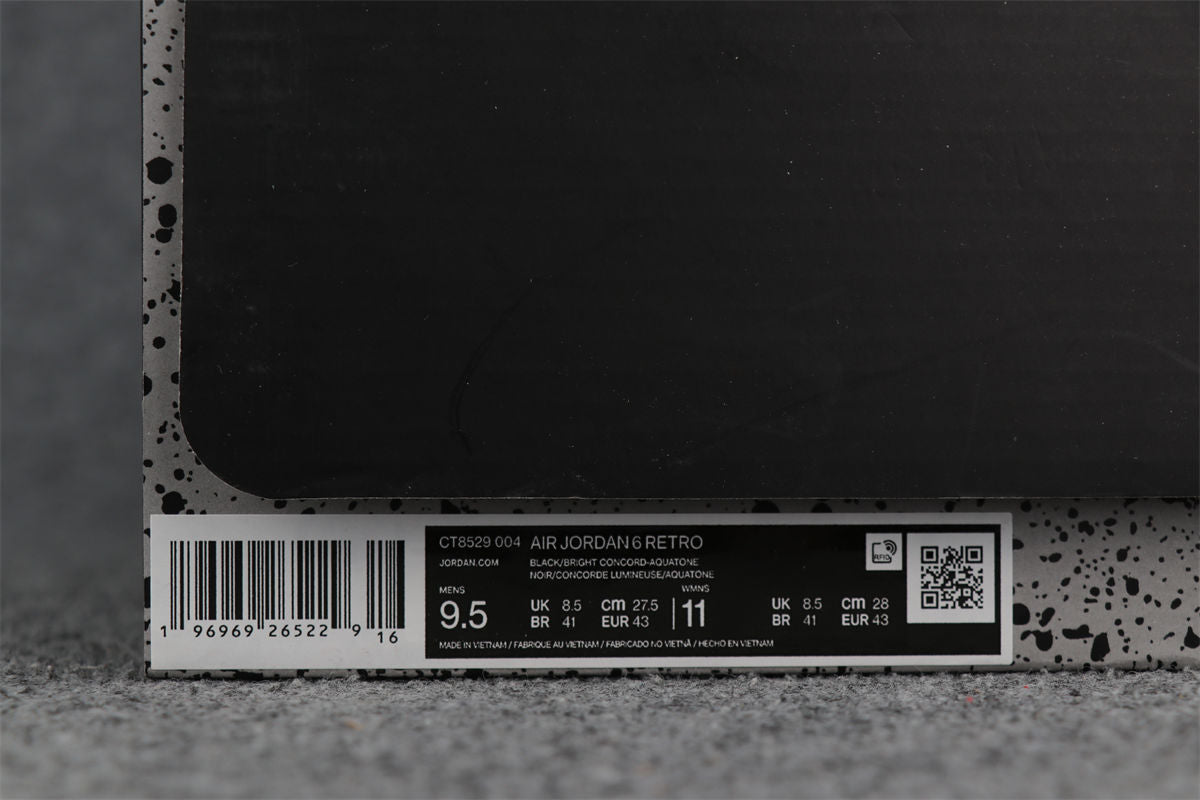 Air Jordan 6 Retro Sneakers 'Aqua' - product view 16