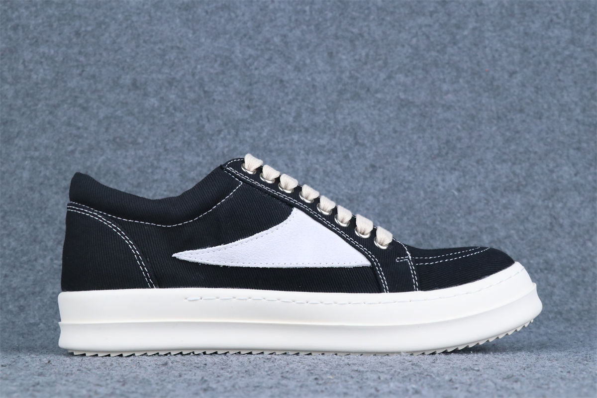 Rick Owens DRKSHDW Scarpe Denim Vintage Sneaker 'Black Milk' - product view 2