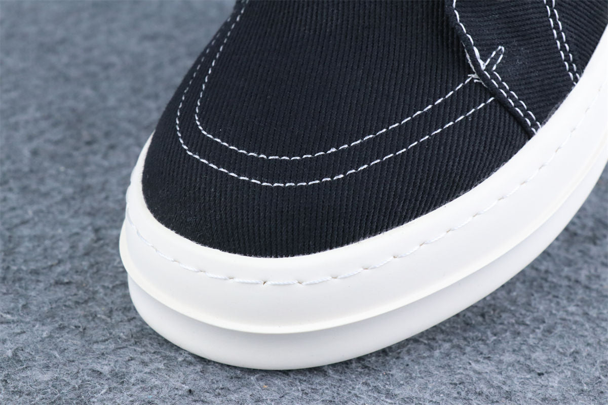 Rick Owens DRKSHDW Scarpe Denim Vintage Sneaker 'Black Milk' - product view 4