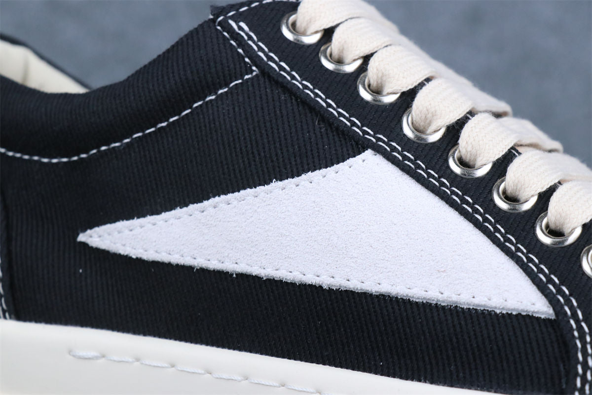 Rick Owens DRKSHDW Scarpe Denim Vintage Sneaker 'Black Milk' - product view 5