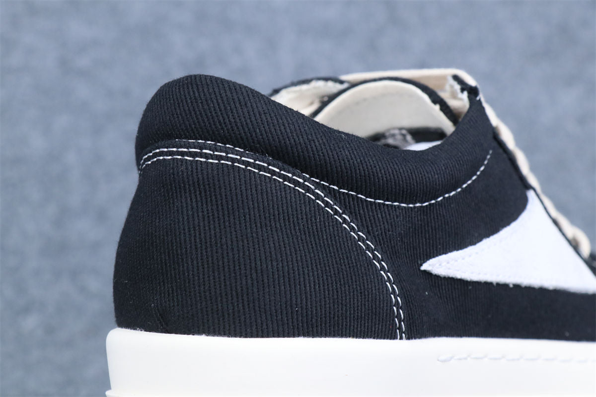 Rick Owens DRKSHDW Scarpe Denim Vintage Sneaker 'Black Milk' - product view 6