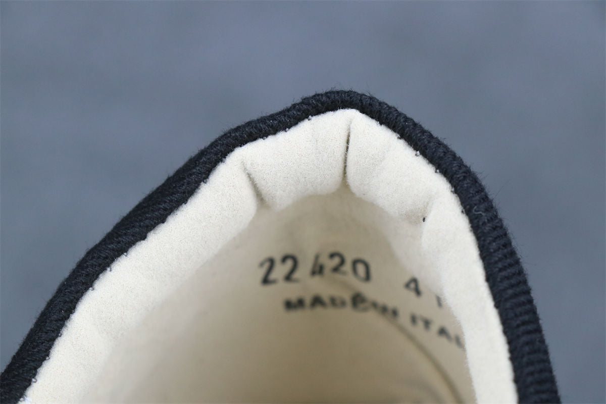 Rick Owens DRKSHDW Scarpe Denim Vintage Sneaker 'Black Milk' - product view 9
