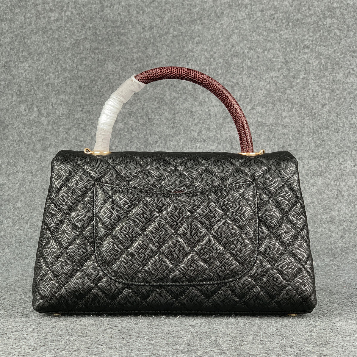 Chanel Caviar Lizard Quilted Small Coco Handle Flap Handbag - product view 2