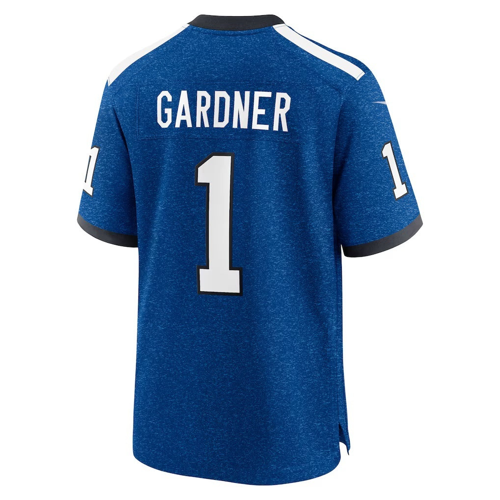American Football Jersey | IN.Colts #1 Ahmad Sauce Gardner Heather Royal Alternate 2 Indiana Nights Game Marou - image 1