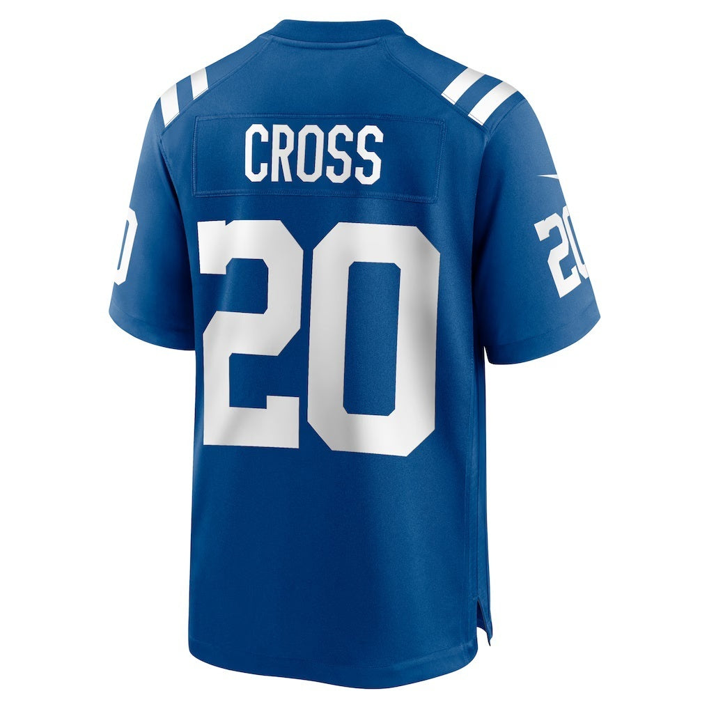 American Football Jersey | IN.Colts #20 Nick Cross Royal Player Game Football Stitched Jersey - image 1