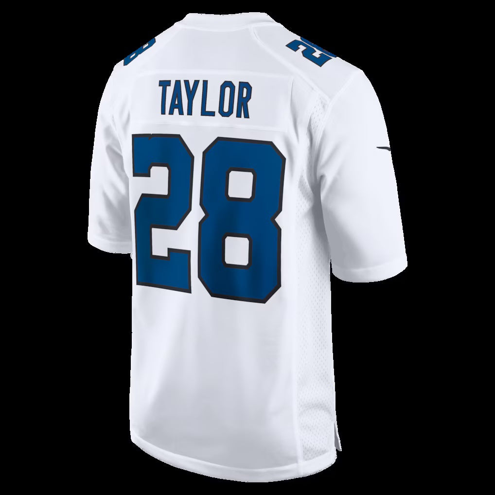 American Football Jersey | IN.Colts #28 Jonathan Taylor Tundra White Fashion Game Football Stitched Jersey - image 1