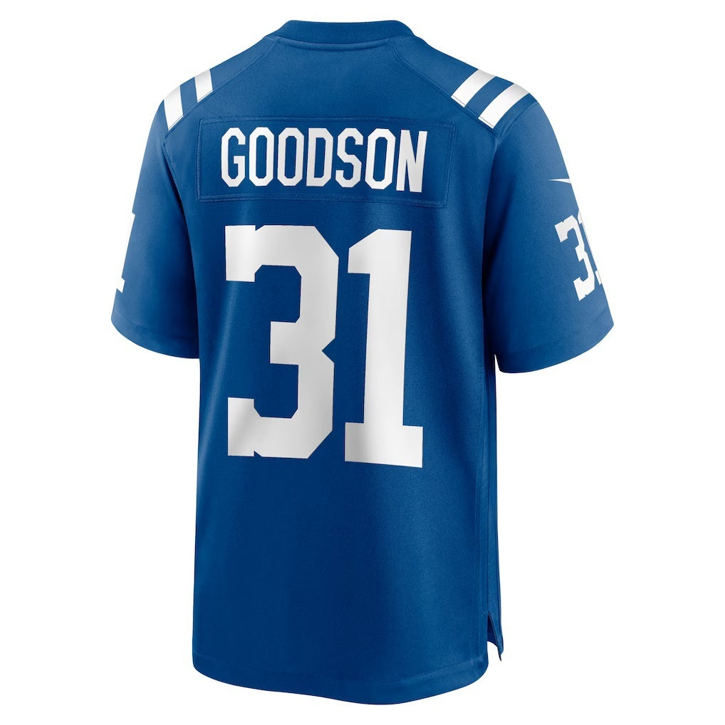American Football Jersey | IN.Colts #31 Tyler Goodson Royal Game Football Stitched Jersey - image 1