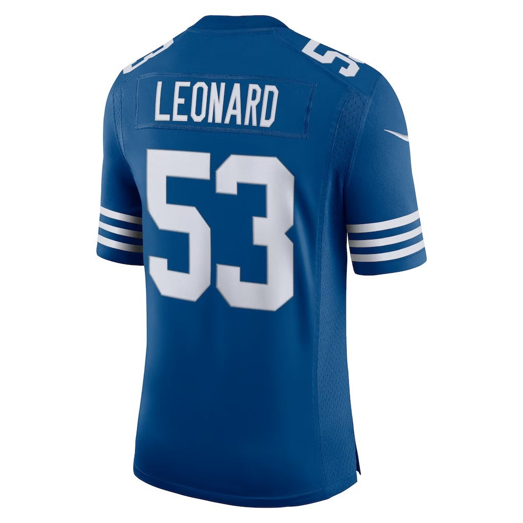 American Football Jersey | IN.Colts #53 Darius Leonard Royal Alternate Vapor Limited Football Stitched Jersey - image 1