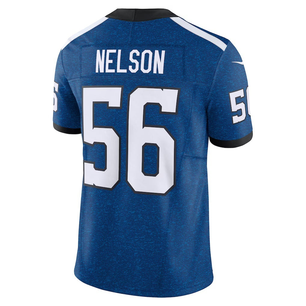 American Football Jersey | IN.Colts #56 Quenton Nelson Blue Vapor F.U.S.E. Limited Football Stitched Jersey - image 1