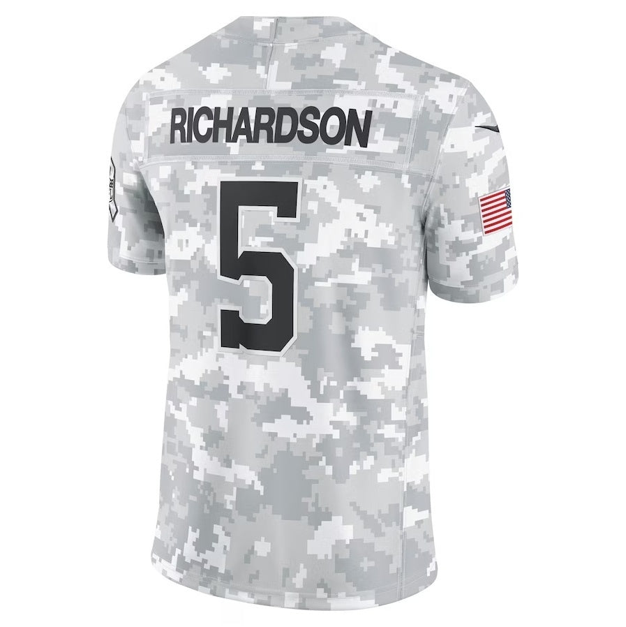American Football Jersey | IN.Colts #5 Anthony Richardson Arctic Camo 2024 Salute to Service Limited Football Stitched Jersey - image 1