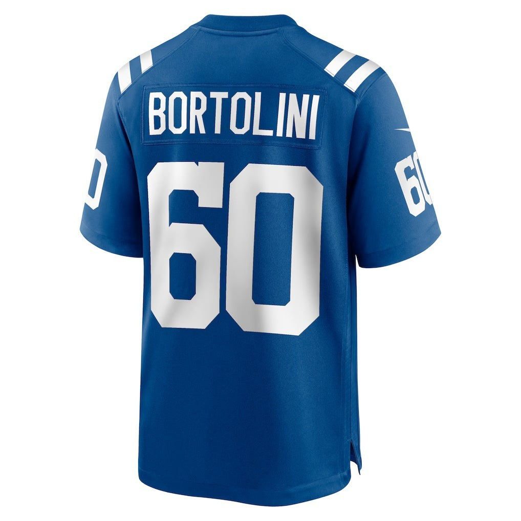 American Football Jersey | IN.Colts #60 Tanor Bortolini Royal Game Football Stitched Jersey - image 1