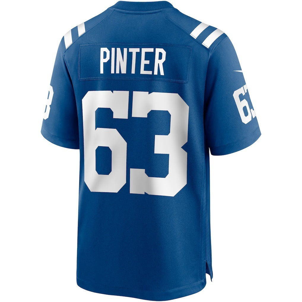 American Football Jersey | IN.Colts #63 Danny Pinter Royal Game Football Stitched Jersey - image 1