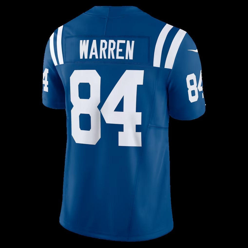 American Football Jersey | IN.Colts #84 Tyler Warren Royal Team Vapor F.U.S.E. Limited Football Stitched Jersey - image 1
