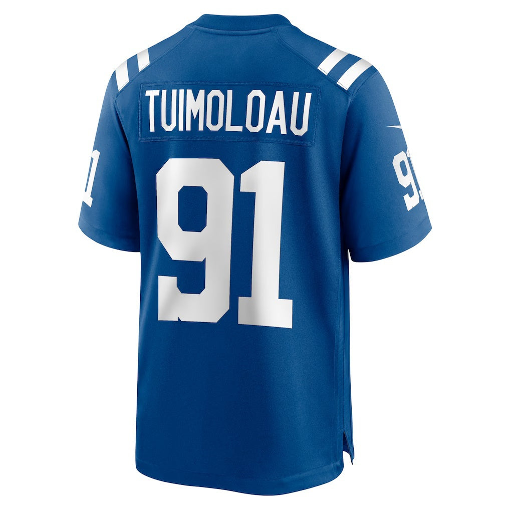 American Football Jersey | IN.Colts #91 JT Tuimoloau Royal Team Game Football Stitched Jersey - image 1