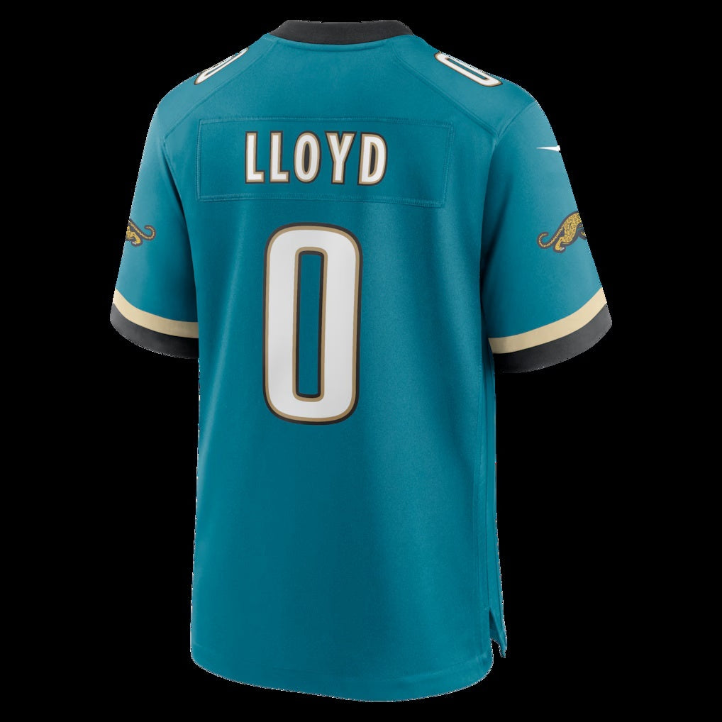 American Football Jersey | J.Jaguars #0 Devin Lloyd Teal Alternate 2 Prowler Throwback Game Jersey - image 1