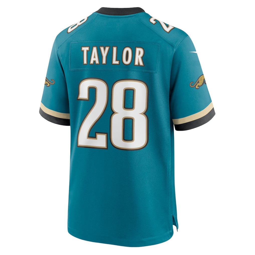 American Football Jersey | J.Jaguars #28 Fred Taylor Teal Prowler Throwback Retired Player Game Jersey - image 1