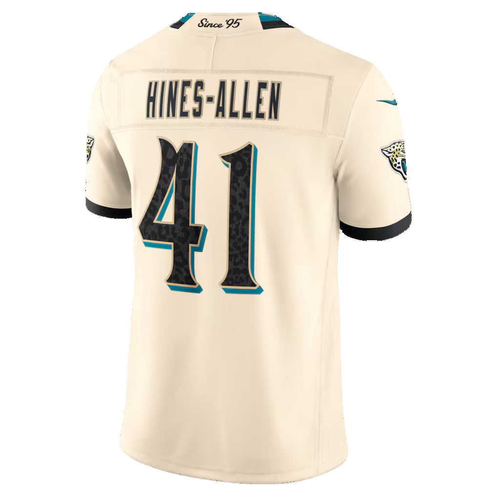 American Football Jersey | J.Jaguars #41 Josh Hines-Allen Natural 2026 Rivalries Collection Limited Football Stitched Jersey - image 1