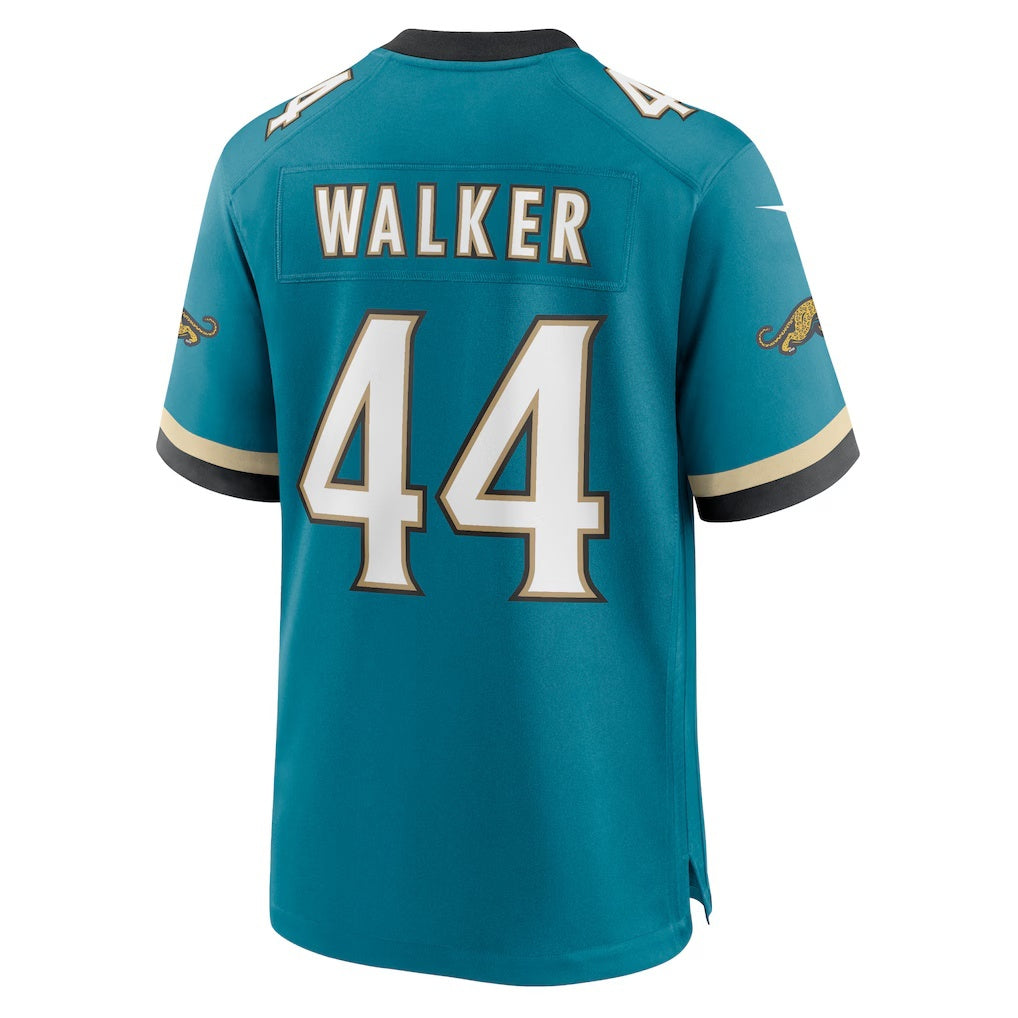 American Football Jersey | J.Jaguars #44 Travon Walker Teal Prowler Throwback Player Game Jersey - image 1