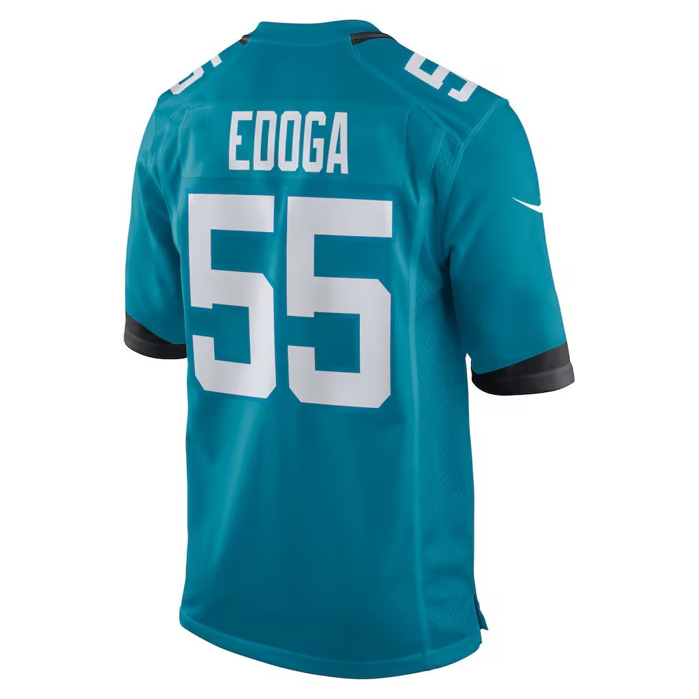 American Football Jersey | J.Jaguars #55 Chuma Edoga Teal Team Game Jersey - image 1