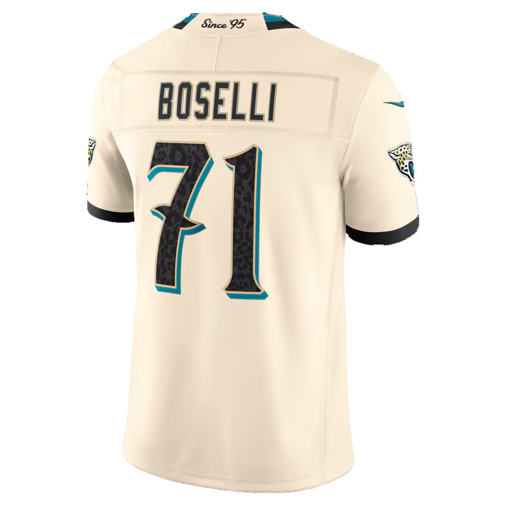American Football Jersey | J.Jaguars #71 Tony Boselli Natural 2026 Rivalries Collection Limited Football Stitched Jersey - image 1