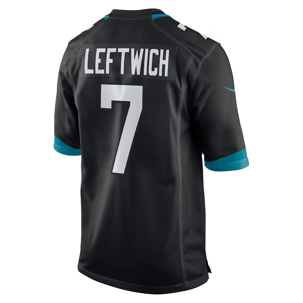 American Football Jersey | J.Jaguars #7 Byron Leftwich Black Retired Player Alternate Game Jersey - image 1