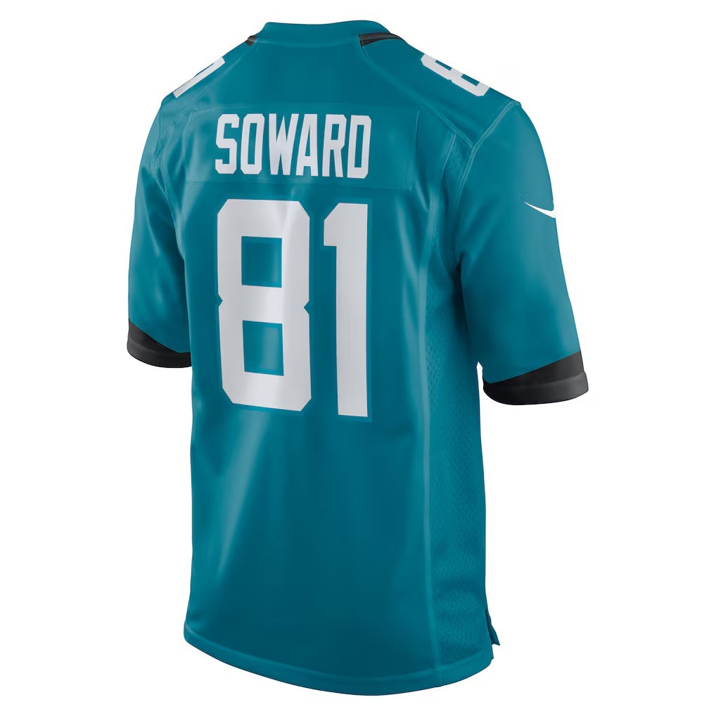 American Football Jersey | J.Jaguars #81 R. Jay Soward Teal Retired Player Team Game Jersey - image 1