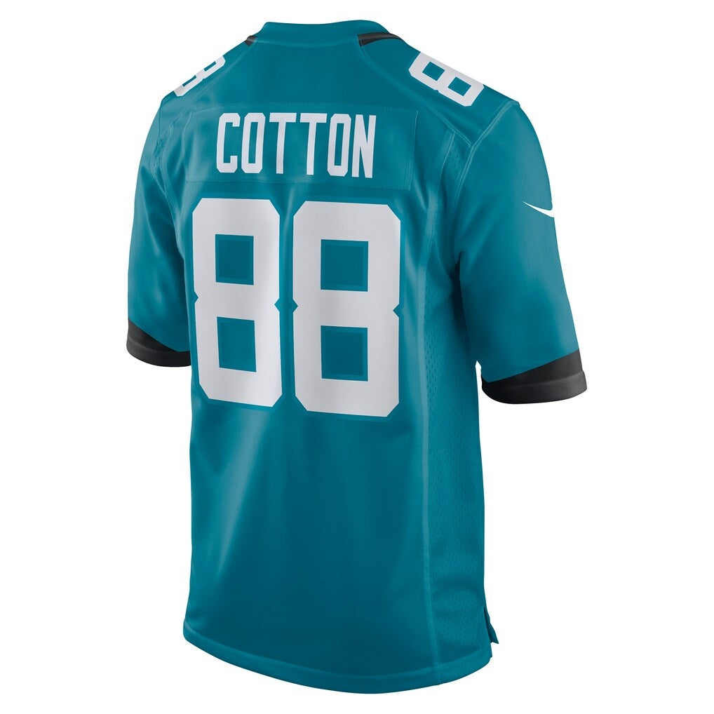 American Football Jersey | J.Jaguars #88 Jeff Cotton Teal Game Player Jersey - image 1