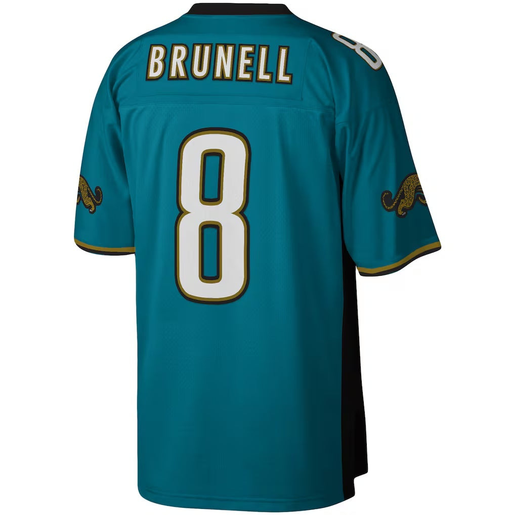 American Football Jersey | J.Jaguars #8 Mark Brunell Teal Legacy Replica Jersey - image 1