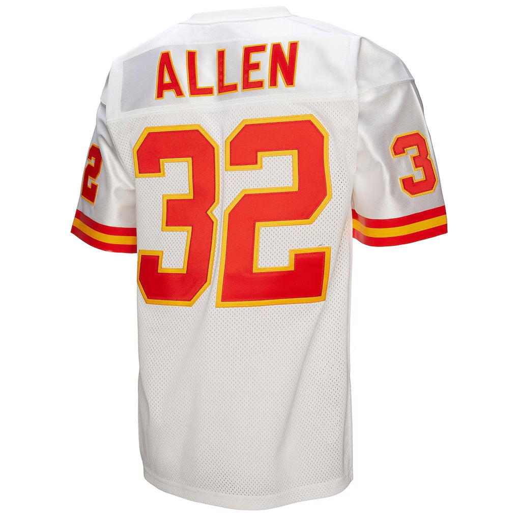 American Football Jersey | KC.Chiefs #32 Marcus Allen White Throwback Retired Player Football Stitched Jersey - image 1