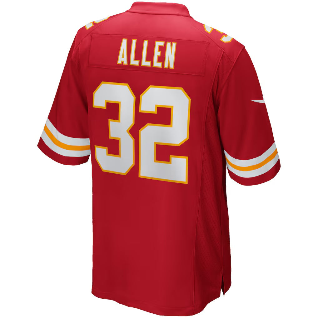 American Football Jersey | KC.Chiefs #32 Marcus Allen Red Game Retired Player Football Stitched Jersey - image 1