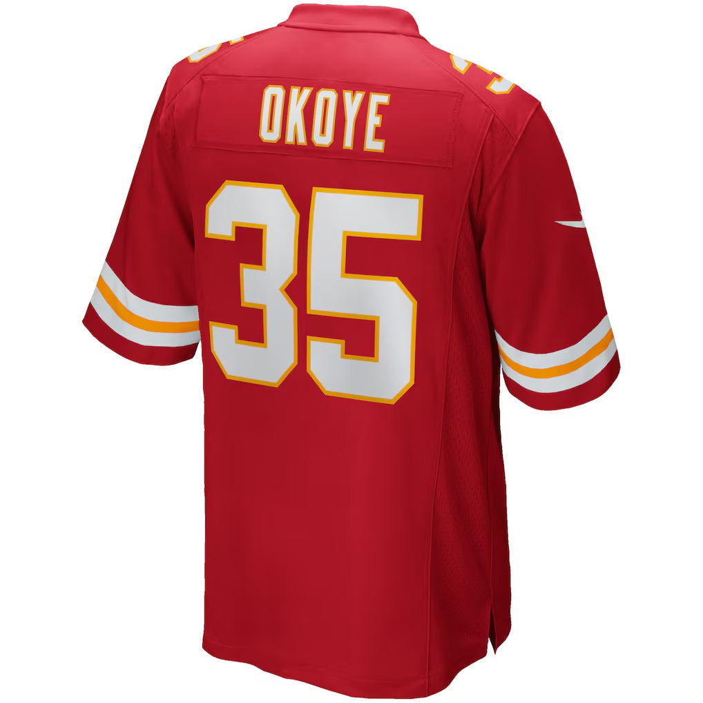 American Football Jersey | KC.Chiefs #35 Christian Okoye Red Game Retired Player MAROU - image 1