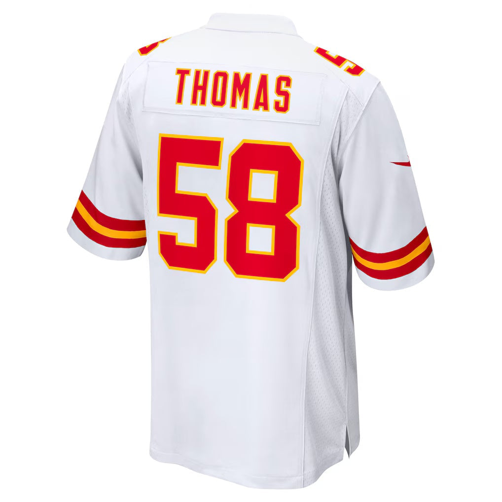 American Football Jersey | KC.Chiefs #58 Derrick Thomas White Retired Player Game Football Stitched Jersey - image 1