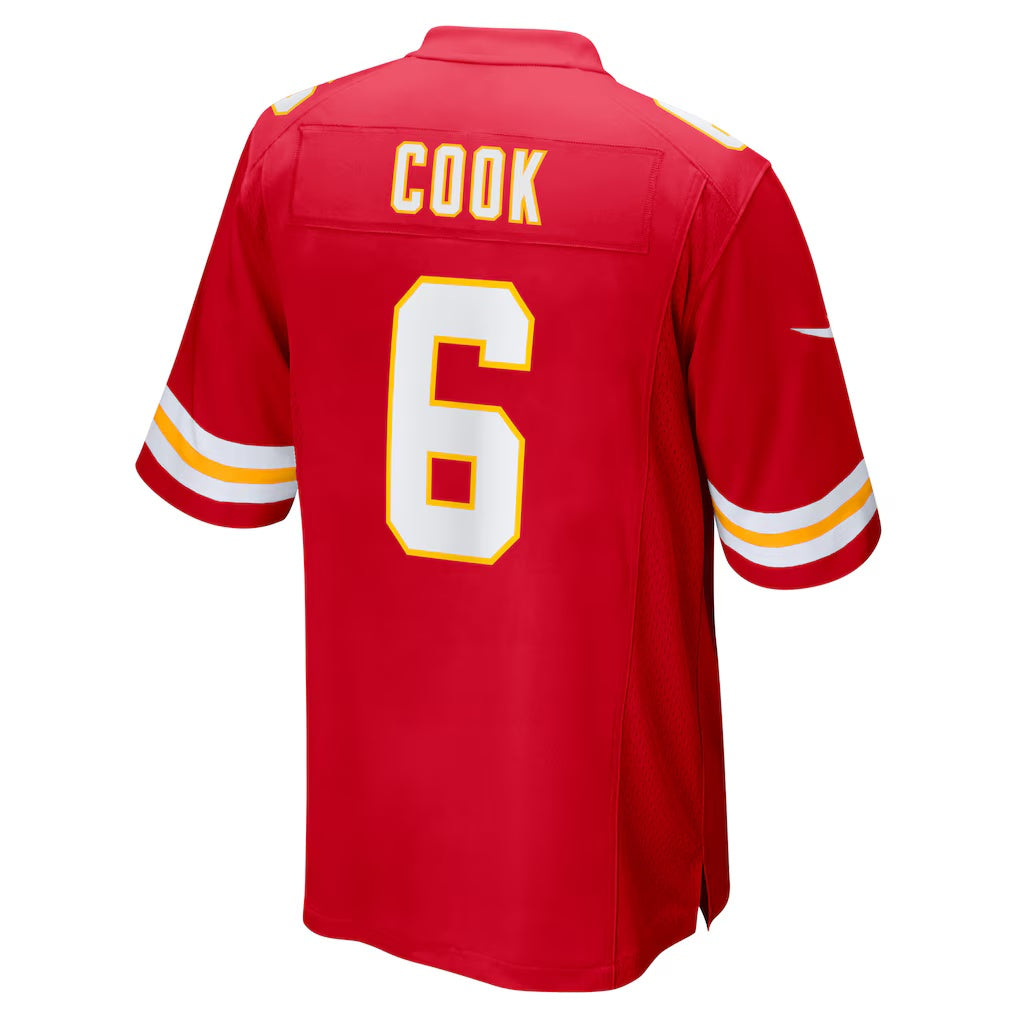 American Football Jersey | KC.Chiefs #6 Bryan Cook Red Game Player MAROU - image 1