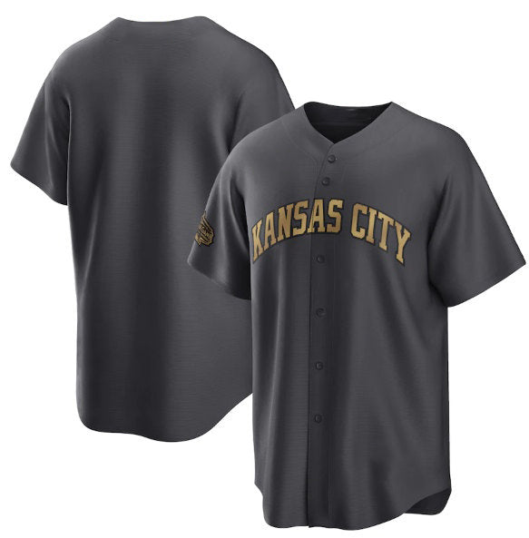 Baseball Jersey | Kansas City Royals Blank Charcoal 2022 All-Star Stitched - image 1
