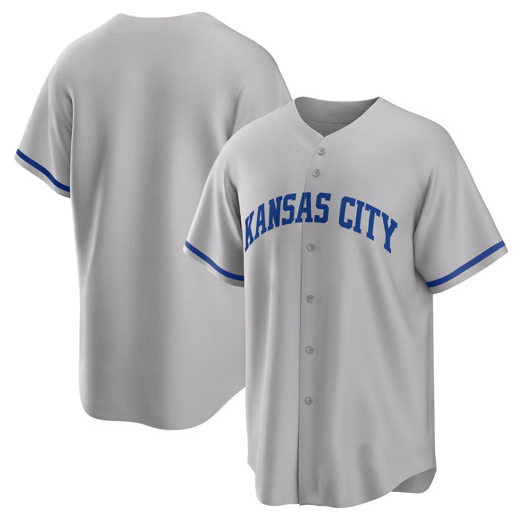 Baseball Jersey | Kansas City Royals Gray Road Replica Team - image 1