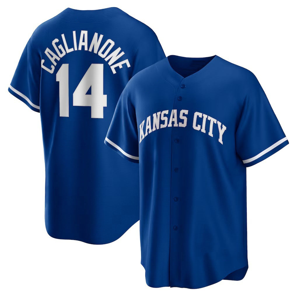 Baseball Jersey | Kansas City Royals #14 Jac Caglianone Royal Alternate Replica - image 1